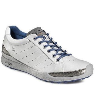 ECCO Mens Biom Hybrid Golf Shoes   White/Royal   Select Size