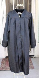   Gown BLACK MATTE 410   5 Choir Judge Robe Nun Costume X SHORT