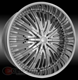 24 inch ELR18 chrome wheels rims Chrysler 300c 5x115