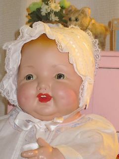 Large 25 Bent Knee Happy Fat Chubby Cheek Antique Baby Doll sold 4 