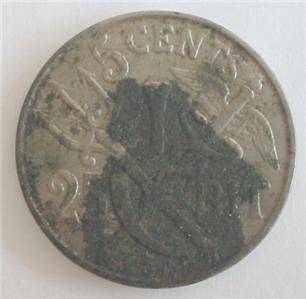 DANISH WEST INDIES 5 Cents ( 25 Bit ) 1905 F