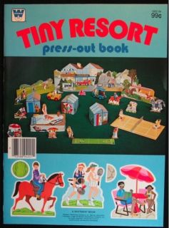 TINY RESORT PRESS OUT BOOK 1981   UNUSED