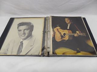   PRESLEY Scrapbook Early Yrs 8x11 Magazine Clippings 40+ in Binder