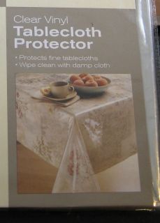 CLEAR VINYL TABLECLOTH PROTECTORS   ASSORTED SIZES  BRAND NEW