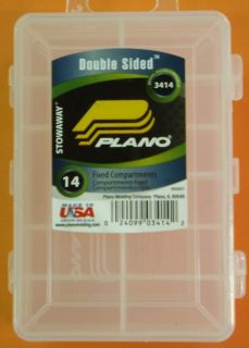 PLANO 3414 MICRO MAGNUM CLEAR DOUBLE SIDED TACKLE BOX