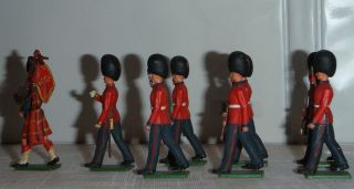 Britains Toys   Queens Guards Regiment with Bearskin Buzby Hats