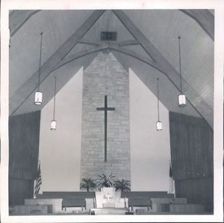 1969 Cross and Pulpit of Community United Methodist Church US 19 Wire 