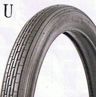 300 20 COKER RIBBED MOTORCYCLE TIRE (70/90 20 + 80/90 20 equivalent)