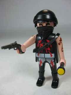 Playmobil Robber Thief Figure with Flashlight Pistol Mask Toque