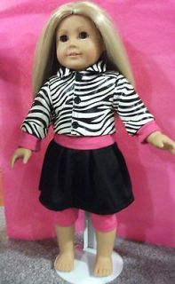   & Zebra Outfit fits AMERICAN GIRL DOLL and 18 inch dolls clothes