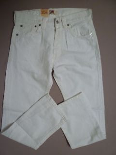 Levis Original Jeans 501 0651 White 33 X 34