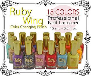   WING Solar Color Changing Nail Polish 0.5oz 18 Club Colors To Choose