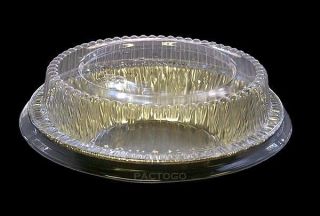   Foil Tart / Mini Pie Pan w/Clear Plastic Dome Lids   Disposable
