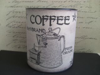 1865 Coffee Vintage Label ~ Our Label on new tin can. Nice primitive 