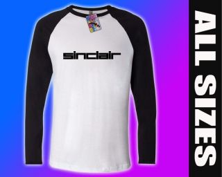 SINCLAIR LONG SLEEVE T SHIRT baseball style RETRO ZX81 C5 SPECTRUM 