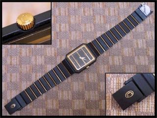   SIZE STAINLESS & 18K GOLD CONCORD MARINER SG WRISTWATCH (BLACK PVD