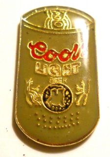 Coors Light Can Hat Pin Ale Lapel Pin Clutch Back Beer
