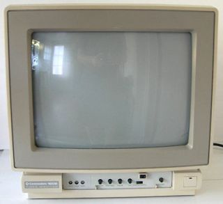 Vintage Commodore 1802 Color Video Monitor   Commodore 64 128 Luma 