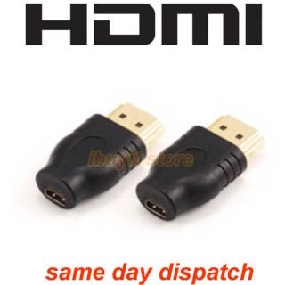 V1.4 micro HDMI female to standard male adapter extender connector 