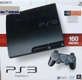 Sony PS3 Slim PlayStation 3 98423 160GB Video Game Console System Blu 
