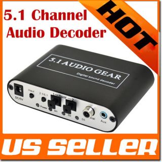 SPDIF Coaxial Optical AC3 DTS Audio to 5.1 CH Surround Digital Sound 