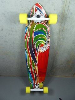 Globe Longboard Skateboard Wave Complete w/ Orangatang Stimulus Yellow 