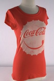 Coca Cola Red Bottle Cap Smile Tee Junior 3527