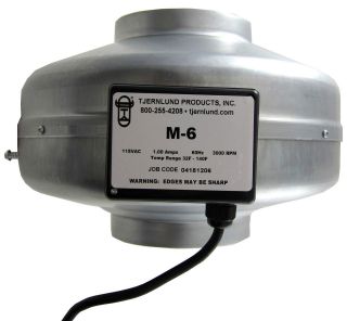 Inch 530 CFM COMMERCIAL GRADE Inline Duct Fan Booster Hydroponic 