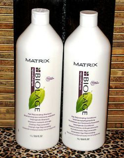 Biolage Age Rejuvenating Shampoo Conditioner Liter Set 33.8 Matrix