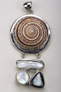   of pearl & ocean shell pendant PS04 JEWELRY;buy 10 items 