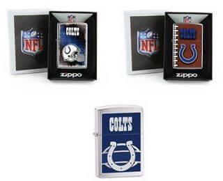Indianapolis Colts Zippo Lighters 3 styles