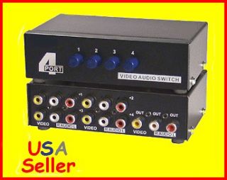   RCA Audio Video Selector Switcher Switch Box A/V Multi input/output