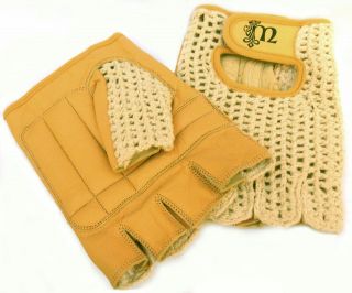 MURPHY Vintage Style 100% Natural Leather Cotton Gloves