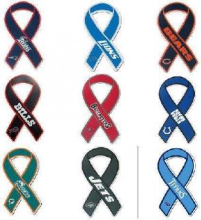 NFL Ribbon Magnet    Show Your Breast Cancer Support Choose Your Team 