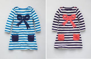 Boden Girls cute stripe tunic top / dress NEW