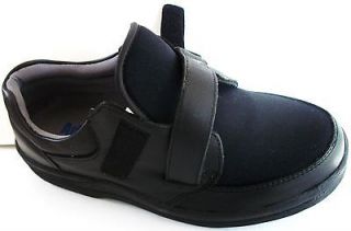 NEW MENS ORTHOPEDIC DIABETIC SHOES SIZE 6 LEATHER VELCRO 3450