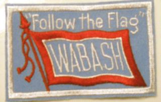 Wabash RR Embroidered Shield Patch Train Railroad Railway Herald 