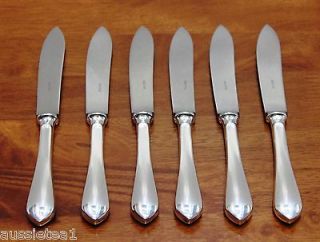 Ercuis Citeaux Silver plated Dessert or Salad Knives Set of 6 (More 
