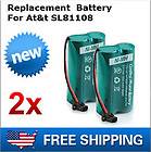 New Replacement Battery For At&t SL81108 Cordless Phone   2 pack