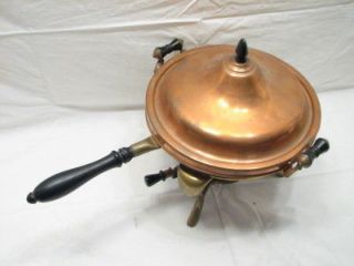 STERNAU COPPER CHAFFING DISH ROCHESTER BURNER WARMING