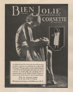 Vintage 1924 & 26 VENTILO, BIEN JOLIE and H&W CORSETS Print Ads