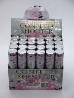 WEDDING DAY CONFETTI SHOOTER 6 IN A PACK