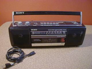   Sony CFS 210 Portable Radio Stereo Cassette Corder Boombox AM FM Tape