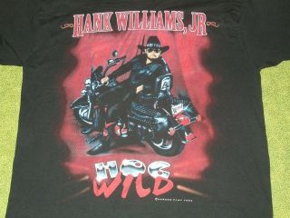 VINTAGE 1995 Hank Williams, Jr. Country Music Tour T Shirt