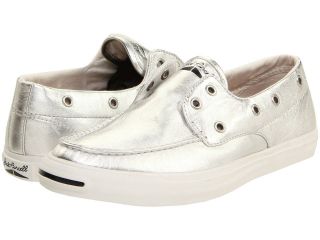NWT Box Converse Womens Jack Purcell® Boat Slip On Shoes Silver 6 6 