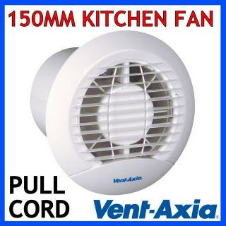   Axia Eclipse 150XP 6 Kitchen Ventilation Extractor Fan With Pull Cord