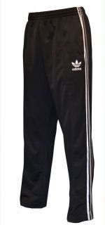Adidas Originals Mens Ultrastar Trefoil 3 Stripe Track Pants Black