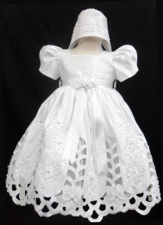 E27 NEW Infant Girl & Toddler Baptism Wedding Formal Dress white new 