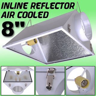   Grow Light Air Cool Reflector Steel Hook Inline Glass Hydroponic Vent