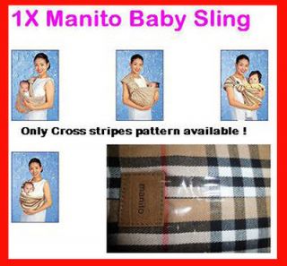   Baby Ring Sling Newborn Infant Todler Carrier Wrap Stripe 0~30 months